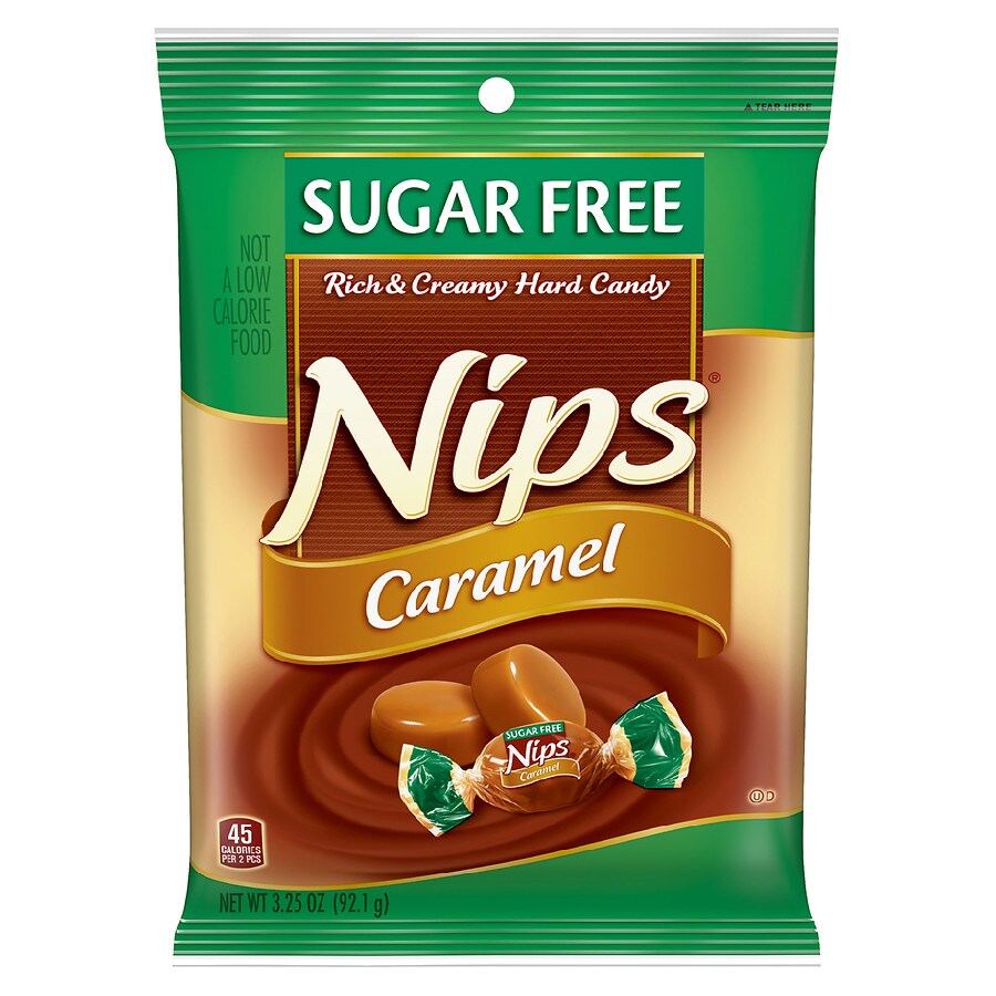 Nips Sugar Free Candy Caramel