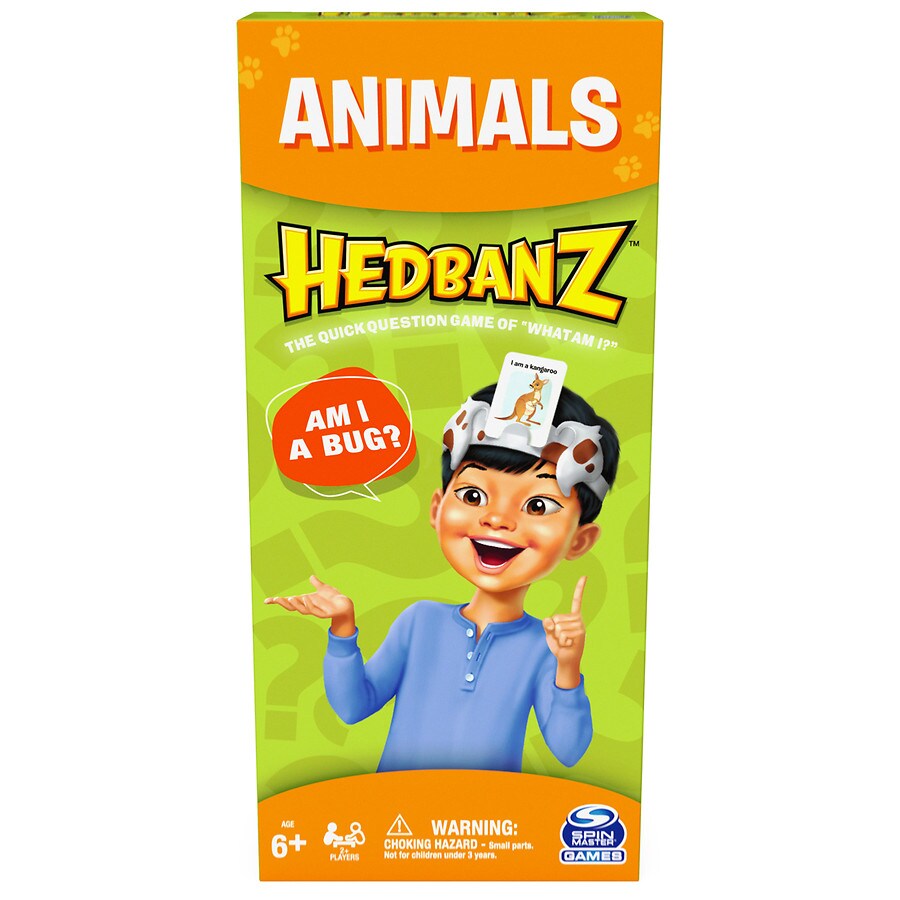 Spin Master Games Hedbanz Picture Guessing Card Game for Kids and Families  Ages 6 and Up, Animals | Walgreens