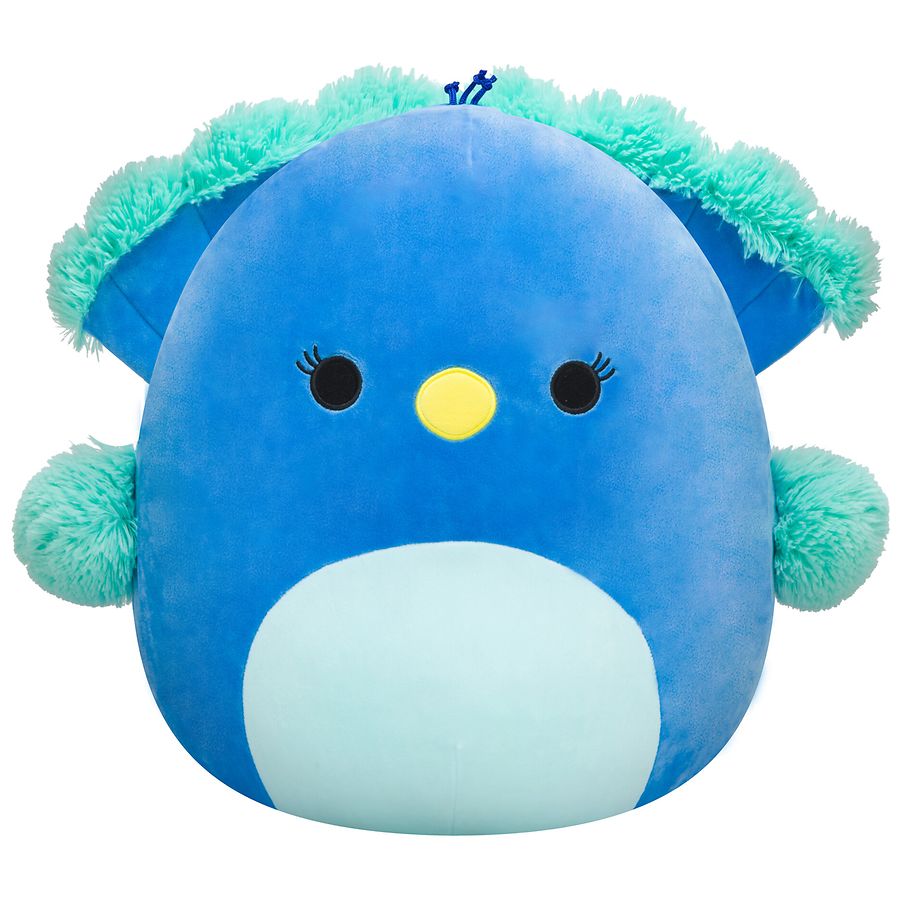 Squishmallow 16 in Blue Peacock