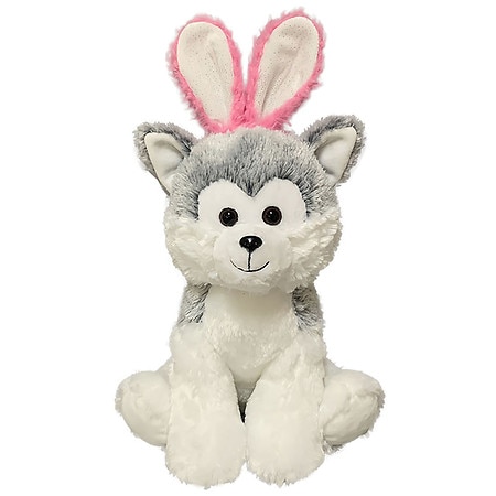 Festive Voice Husky with Bunny Ears