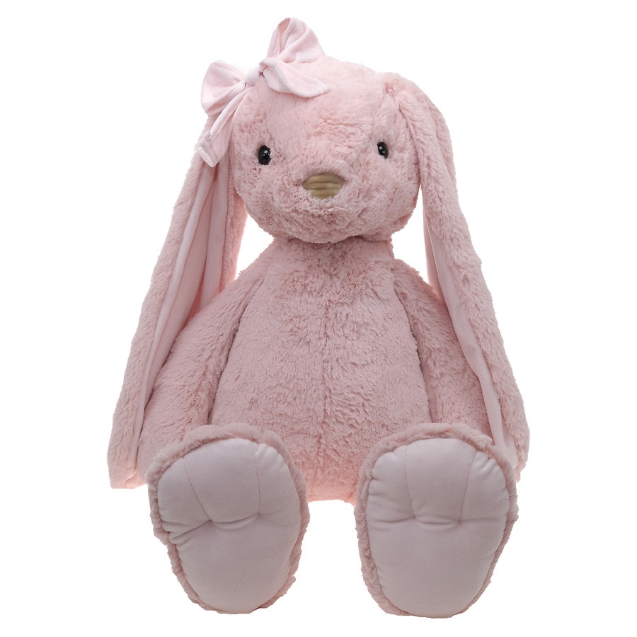 Festive Voice Easter Pink Floppy Big Ear Bunny 15 Inch