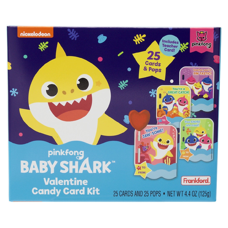 Nickelodeon Baby Shark Lollipop Valentine Exchange Kit