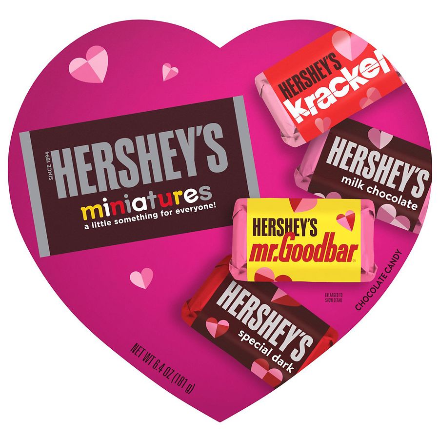 Hershey's Miniatures, Candy, Valentine's Day Gift Assorted Chocolate