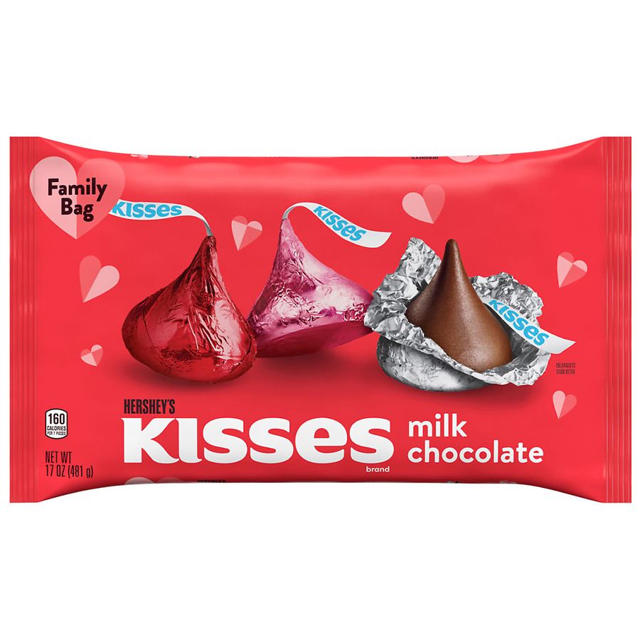 Hershey's Kisses Candy, Valentine's Day Milk Chocolate