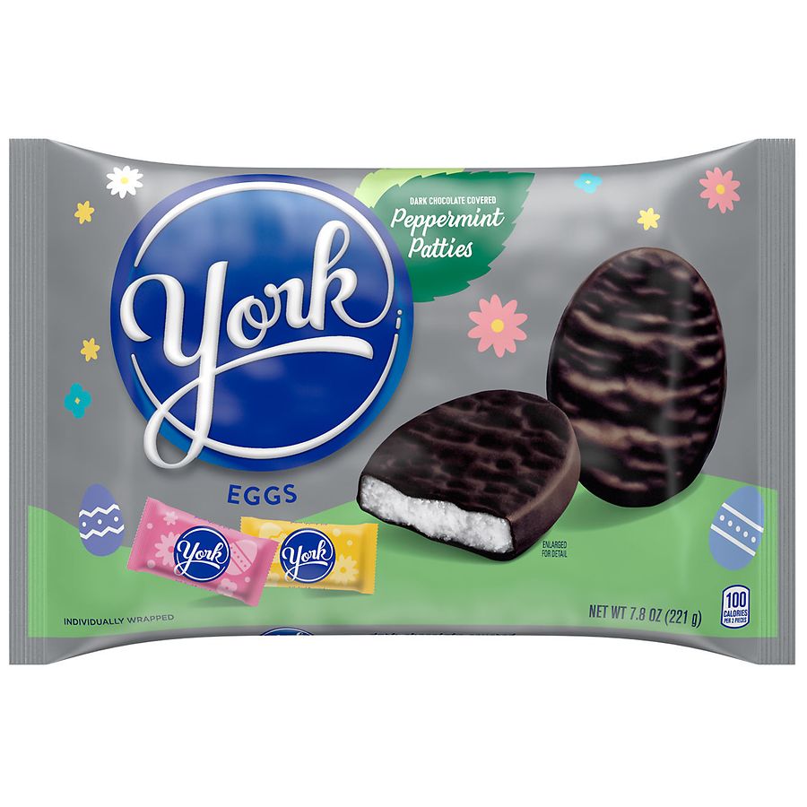 York Peppermint Patties Eggs Candy, Easter Dark Chocolate