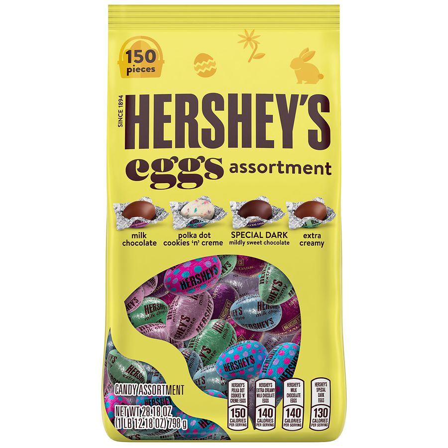 Hershey's Eggs Assortment Candy, Easter Chocolate and White Creme