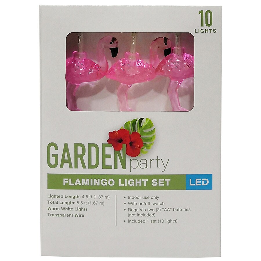 Festive Voice Flamingo Novelty String Lights