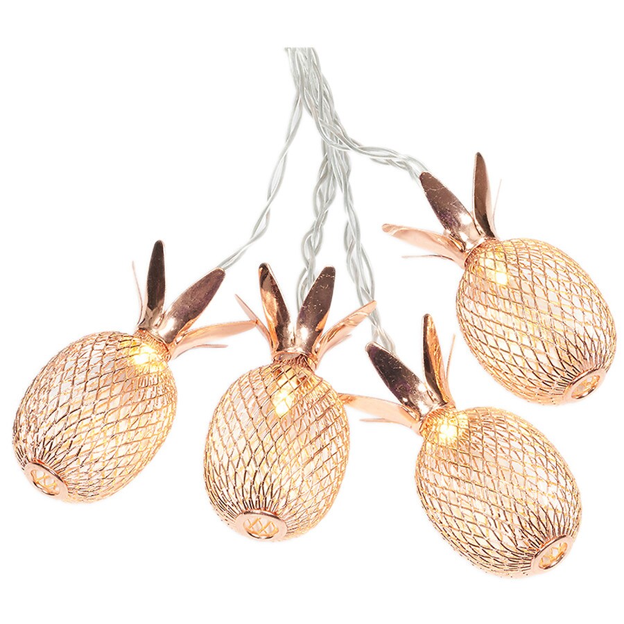 Festive Voice Pineapple Metal Mesh String Lights