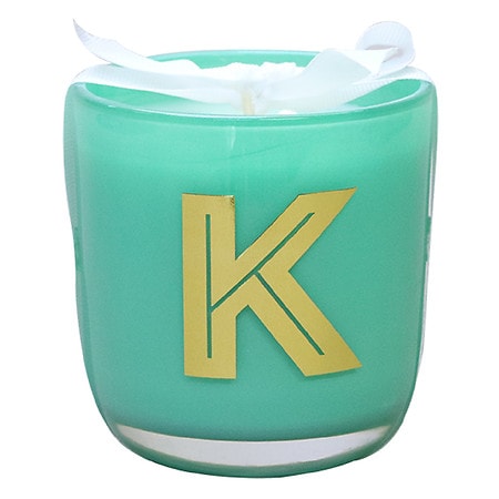 Modern Expressions Monogram Candle, K, Green