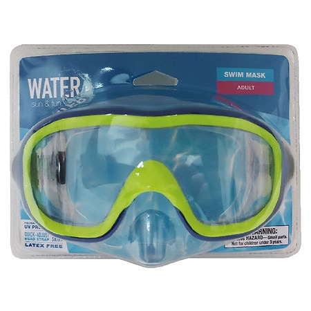 Walgreens Water, Sun & Fun Adult Swim Mask Blue/Yellow