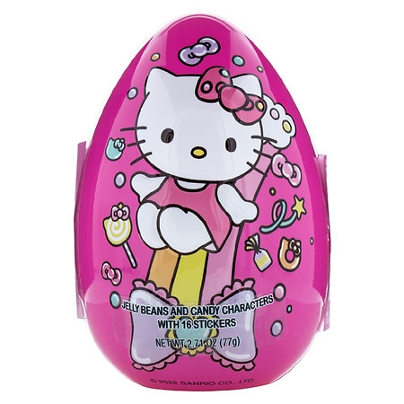 Hello Kitty Surprise Egg with Jelly Beans  Hard Candy and Stickers