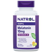 Natrol Melatonin 10 mg Maximum Strength Fast Dissolve Tablets Citrus ...