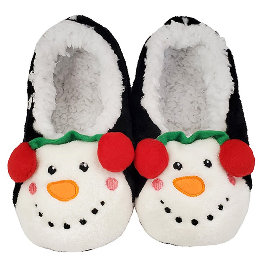 Walgreens Christmas Plush Snowman Slippers