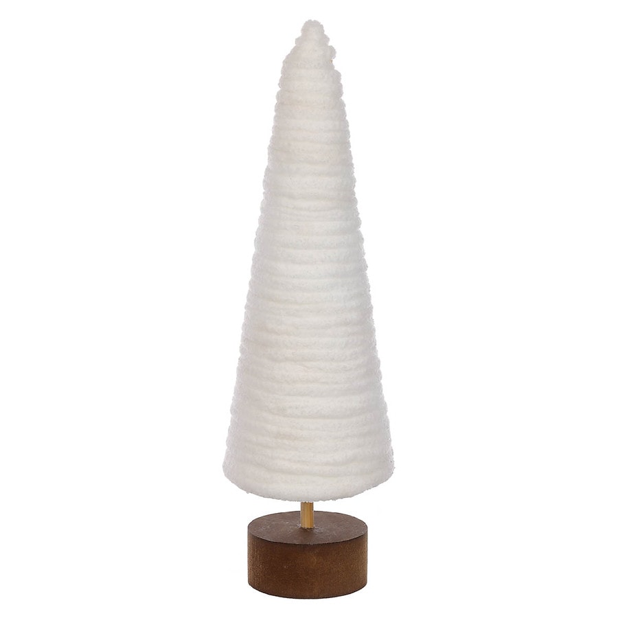 Festive Voice Fabric Tree Table Top White