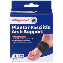 Walgreens Plantar Fasciitis Arch Support Black | Walgreens