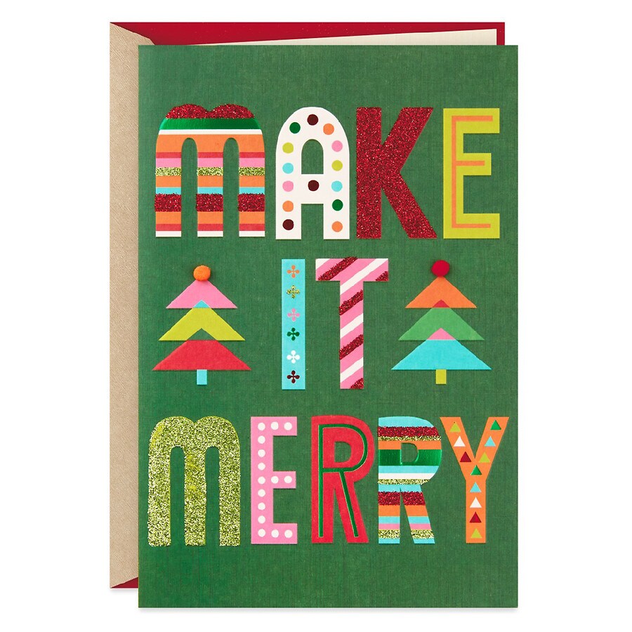 Hallmark Christmas Card (Modern Make It Merry) S17