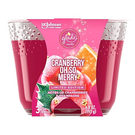 UPC 046500033162 product image for Glade 3 Wick Scented Candle Cranberry Oh So Merry - 6.8 oz | upcitemdb.com