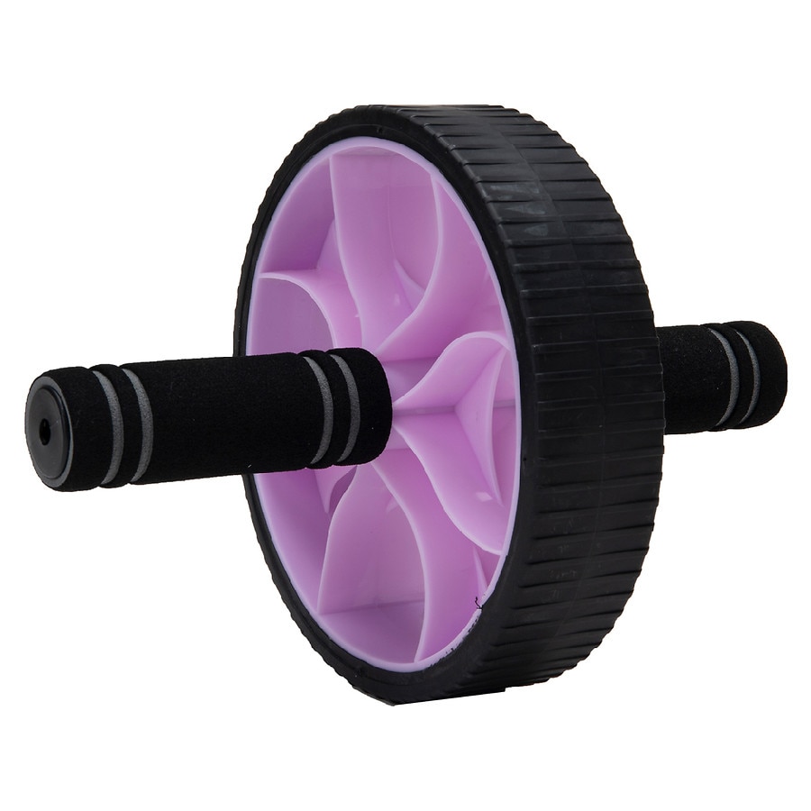 Mind Reader Ab Roller Wheel with Foam Grips Purple