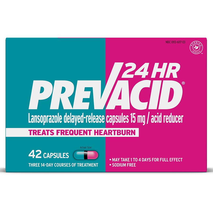 Prevacid 24HR Lansoprazole Delayed-Release Capsules 15 mg/Acid Reducer