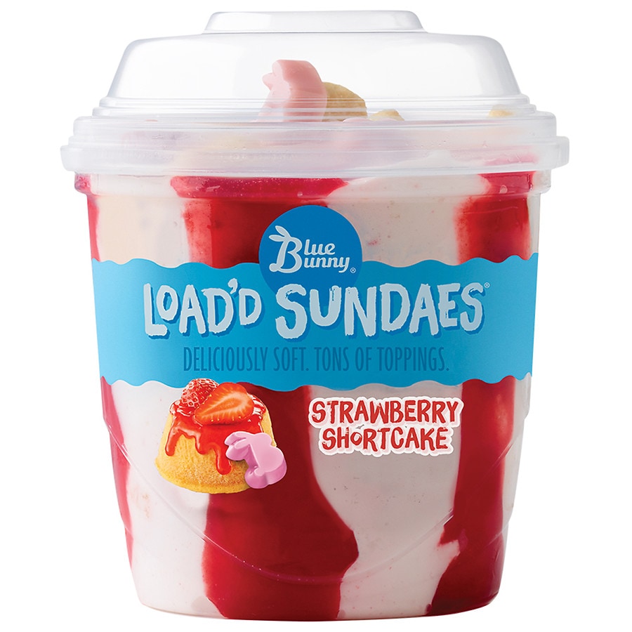 Blue Bunny Load'd Sundae Strawberry Shortcake