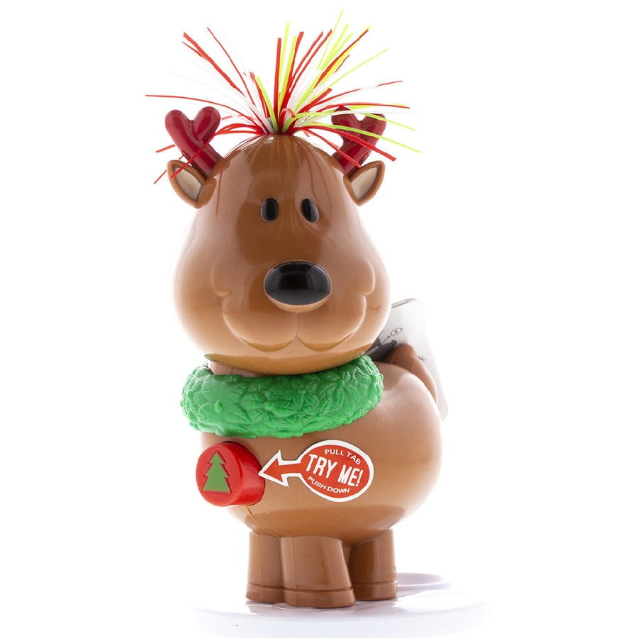 Galerie Crazy Hair Brown Reindeer Dispenser with Candy