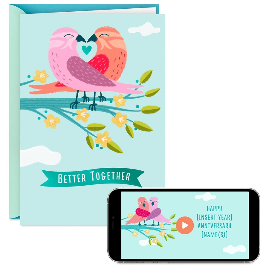 Hallmark Video Greeting Anniversary Card (Better Together) V31