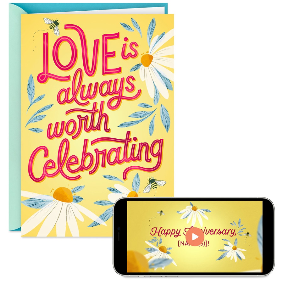 Hallmark Video Greeting Anniversary Card (Love Worth Celebrating) V29