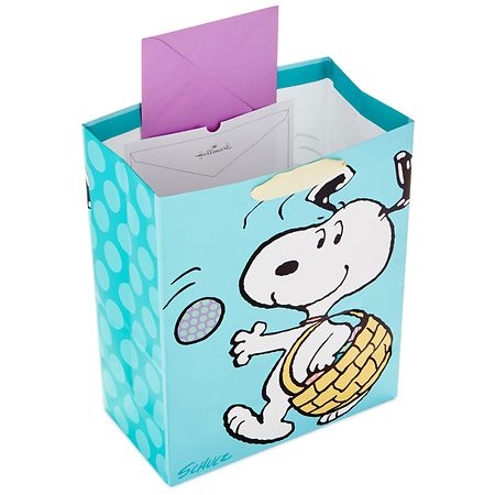 SNOOPY & WOODSTOCK EASTER Medium SIZE GIFT BAG by HALLMARK NEW 