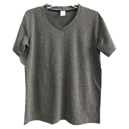 West Loop Womens V-Neck Tee Grey Medium