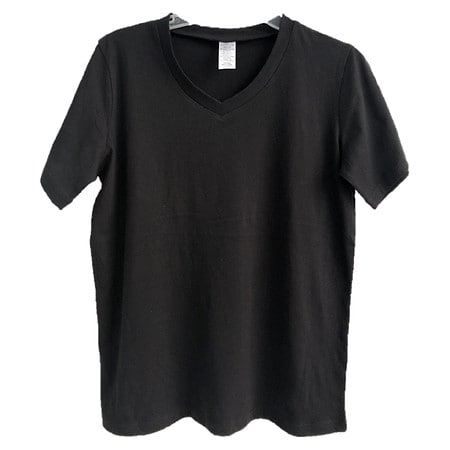 West Loop Womens V-Neck Tee Black Medium