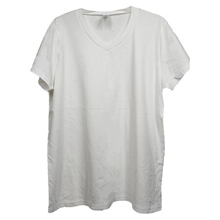 West Loop Womens V-Neck Tee White Xtra Large