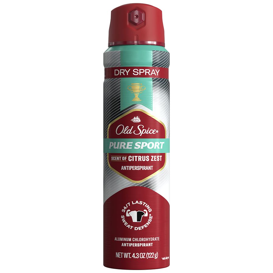 Old Spice Antiperspirant Deodorant Invisible Dry Spray Pure Sport Plus