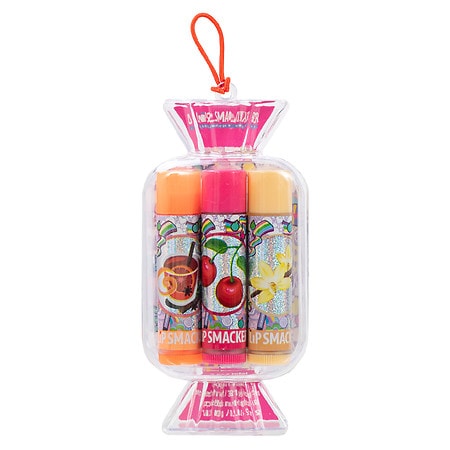 LLip Smacker Original & Best Candy Trio- Pink Holiday Punch  Cherry  Vanilla