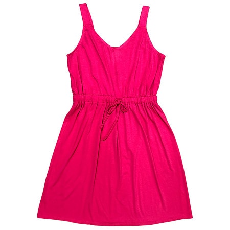 West Loop Women's Sleeveless Drawstring Dress Pink, Pink