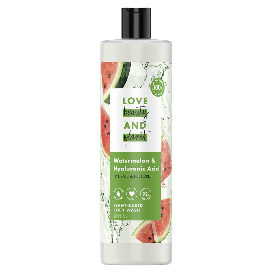 Love, Beauty and Planet Plant-Based Body Wash Watermelon and Hyaluronic Acid