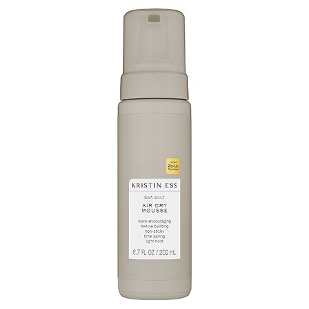 Kristin Ess Sea Salt Air Dry Mousse for Volume + Texture - Styling Product For Waves + Curls - 6.7 fl oz