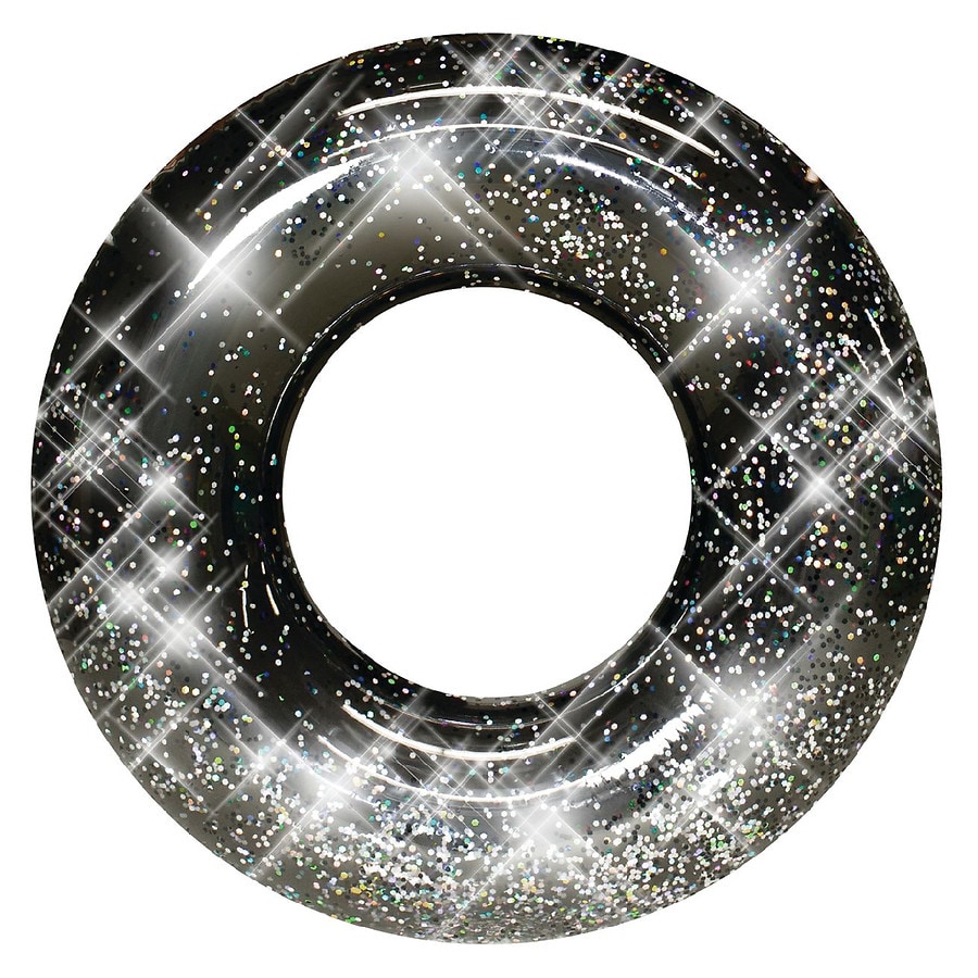 PoolCandy Black Glitter Jumbo Pool Tube