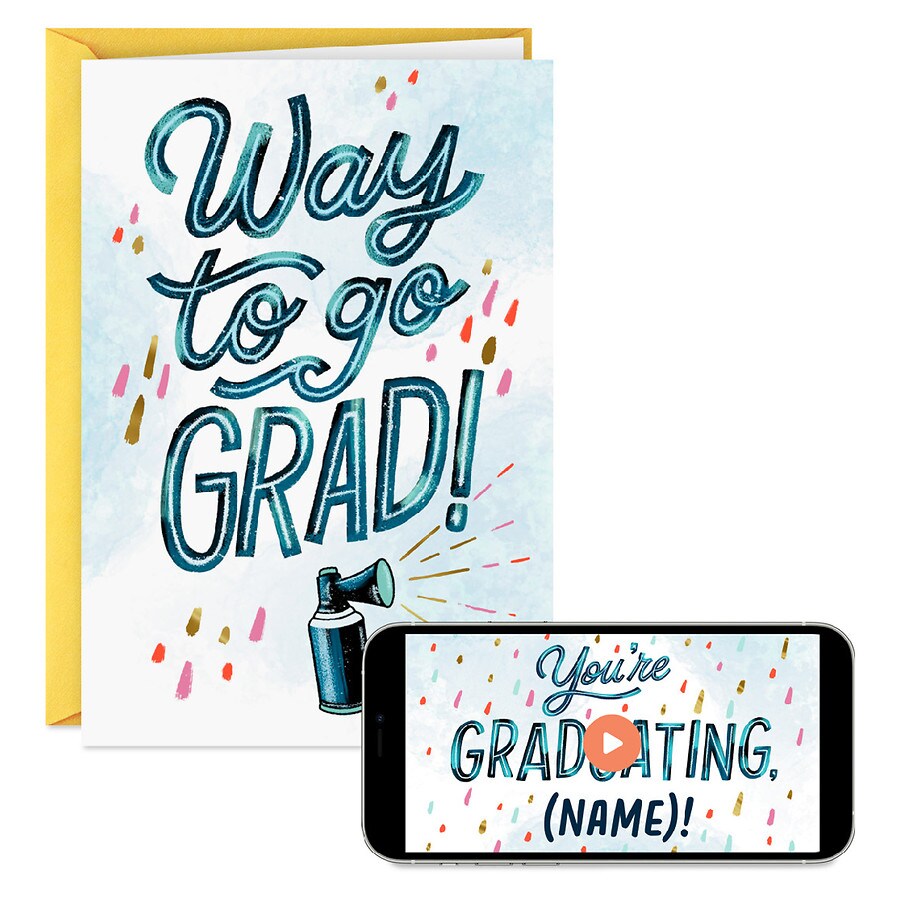 Hallmark Video Greeting Graduation Card (Way to Go, Grad) (V1)