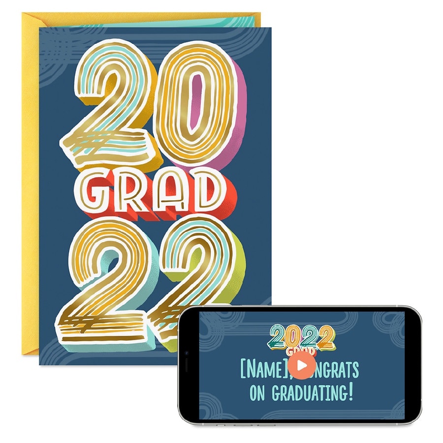 Hallmark Video Greeting Graduation Card (2022 Grad) (V2)