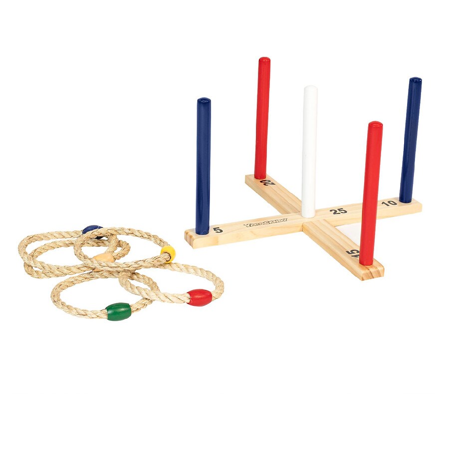 Kindergarten Children Wooden Dog Animal Throwing Ring Toss Games Activities Toys 