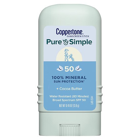 coppertone pure and simple stick