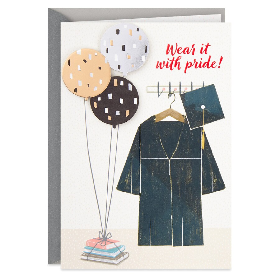 Hallmark Graduation Card (Wear It With Pride Cap and Gown)