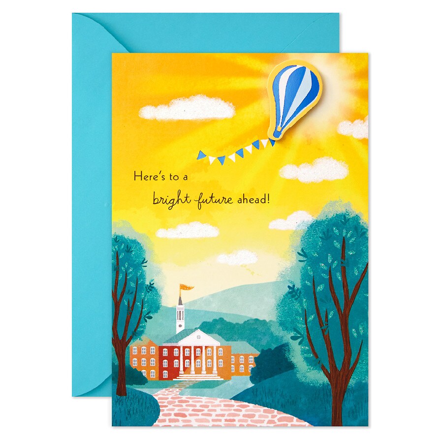 Hallmark Pop-Up Graduation Card (Bright Future Hot Air Balloon)