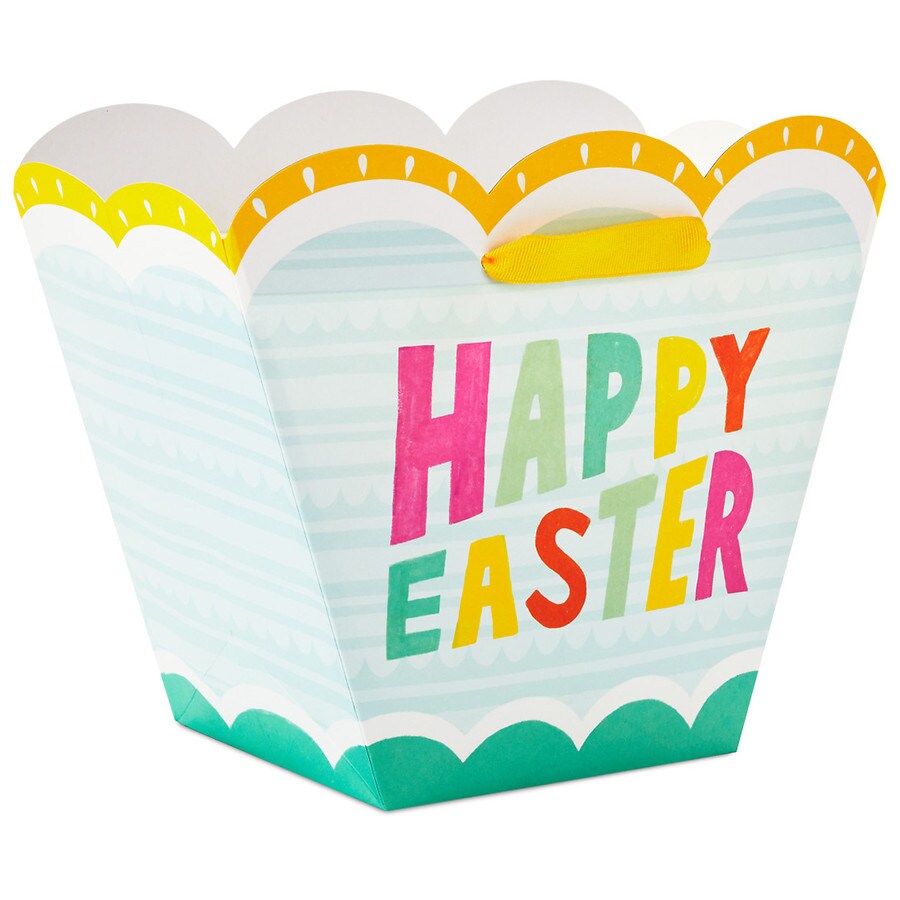 Inspirations from Hallmark Basket-Shaped Medium Gift Bag, Happy Easter