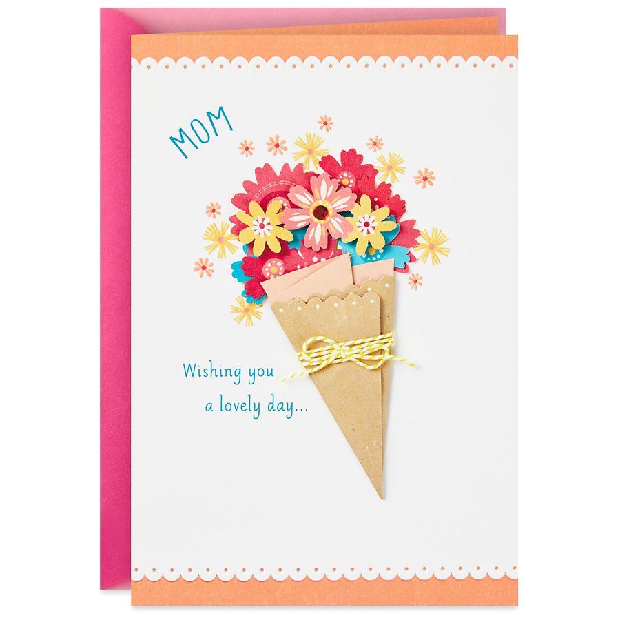 Hallmark Mother's Day Card for Mom (Sweet Flower Posy)(S47)