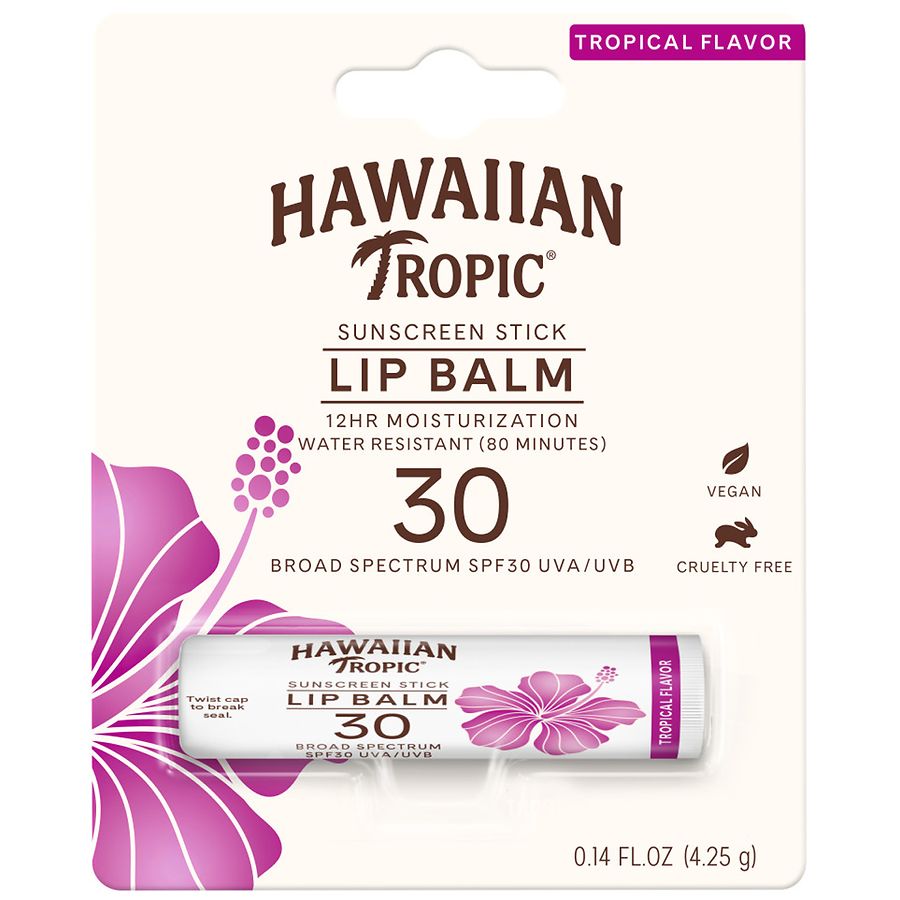 hawaiian tropic lip balm tropical flavor