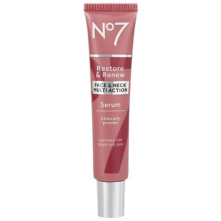 No7 Restore & Renew Face & Neck Multi Action Serum - 1.0 oz
