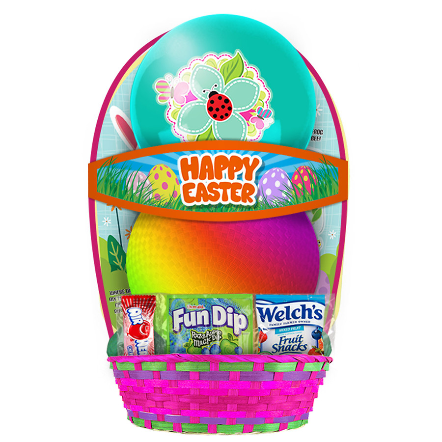 Megatoys Rainbow/Ladybug Easter Basket