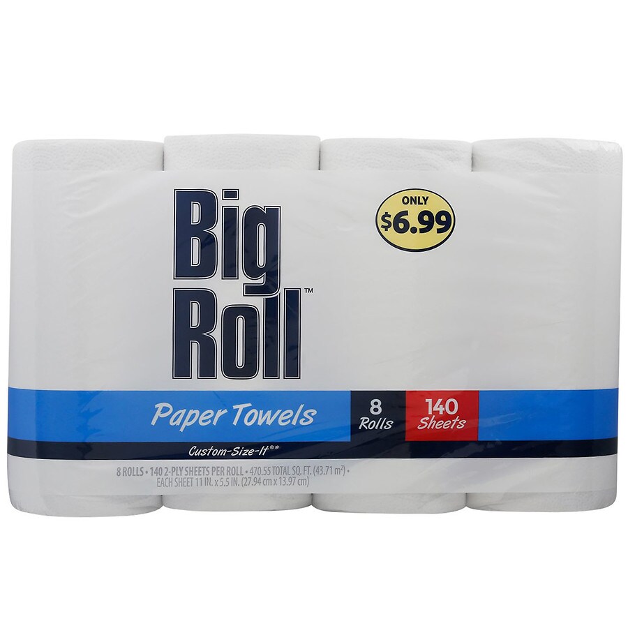 Big Roll Paper Towels White