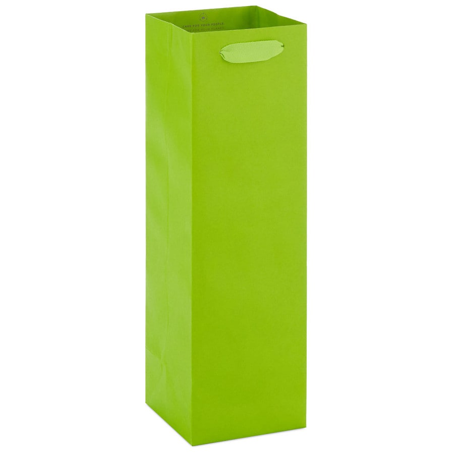 Hallmark Bottle Gift Bag Lime Green